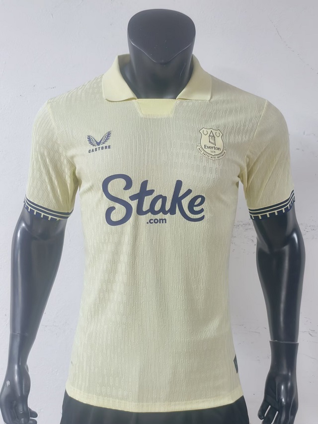 AAA Quality Everton 25/26 Away Light Beige Soccer Jersey(Player)